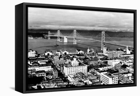 California: Bay Bridge-null-Framed Stretched Canvas