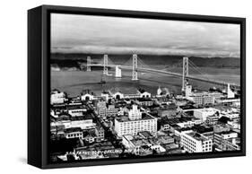 California: Bay Bridge-null-Framed Stretched Canvas