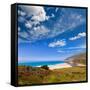 California Beach in Big Sur in Monterey Pacific Highway along State Route 1 US-holbox-Framed Stretched Canvas