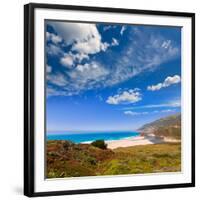 California Beach in Big Sur in Monterey Pacific Highway along State Route 1 US-holbox-Framed Photographic Print