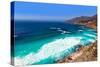 California  Beach near Bixby Bridge in Big Sur in Monterey County along State Route 1 US-holbox-Stretched Canvas