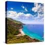 California  Beach near Bixby Bridge in Big Sur in Monterey County along State Route 1 US-holbox-Stretched Canvas