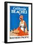 California Beaches Promotional Poster - California-Lantern Press-Framed Art Print