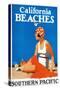 California Beaches Promotional Poster - California-Lantern Press-Stretched Canvas