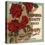 California Beauty Brand - Riverside, California - Citrus Crate Label-Lantern Press-Stretched Canvas