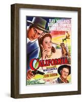 California, Belgian Poster Art, 1946-null-Framed Art Print