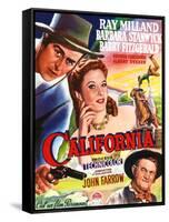 California, Belgian Poster Art, 1946-null-Framed Stretched Canvas