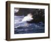 California, Big Sur Coast, a Wave Crashes Against Rocks on the Ocean-Christopher Talbot Frank-Framed Photographic Print