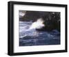 California, Big Sur Coast, a Wave Crashes Against Rocks on the Ocean-Christopher Talbot Frank-Framed Photographic Print