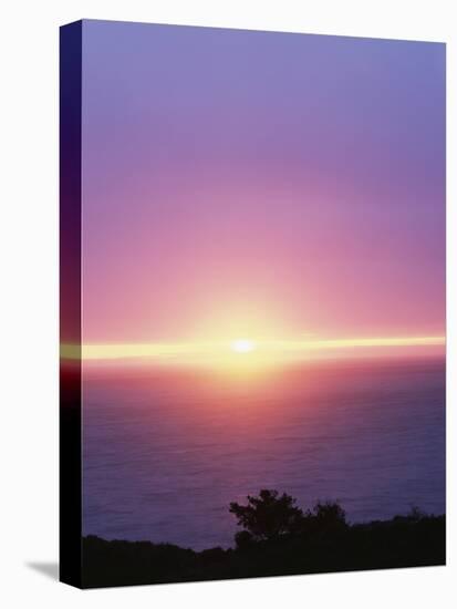 California, Big Sur Coast, Central Coast, Sunset over the Ocean-Christopher Talbot Frank-Stretched Canvas