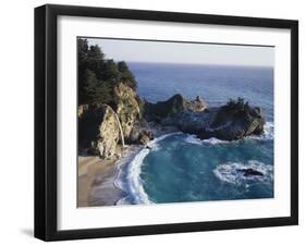 California, Big Sur Coast, Julia Pfeiffer Burns Sp, Mcway Falls-Christopher Talbot Frank-Framed Photographic Print