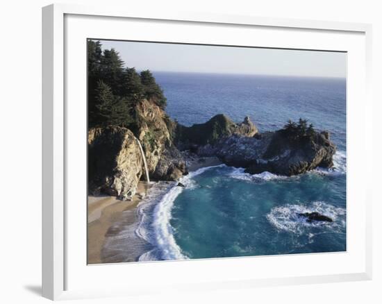 California, Big Sur Coast, Julia Pfeiffer Burns Sp, Mcway Falls-Christopher Talbot Frank-Framed Photographic Print