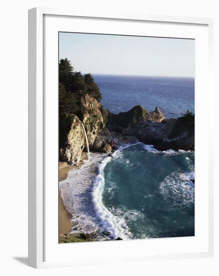 California, Big Sur Coast, Julia Pfeiffer Burns Sp, Mcway Falls-Christopher Talbot Frank-Framed Photographic Print