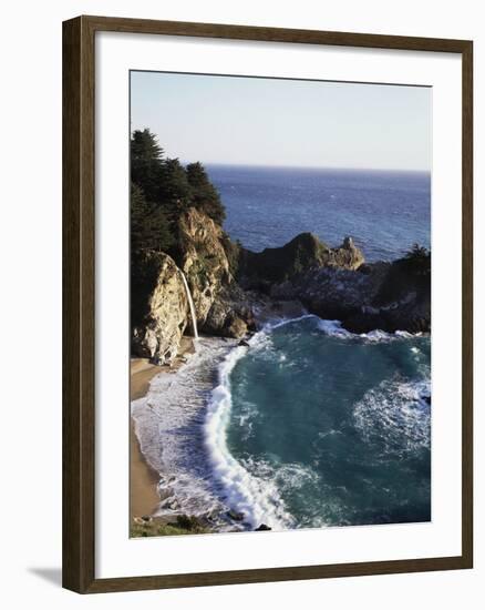 California, Big Sur Coast, Julia Pfeiffer Burns Sp, Mcway Falls-Christopher Talbot Frank-Framed Photographic Print