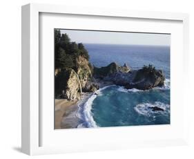 California, Big Sur Coast, Julia Pfeiffer Burns Sp, Mcway Falls-Christopher Talbot Frank-Framed Photographic Print