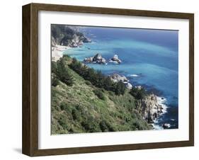 California, Big Sur Coast, the Central Coast Along the Pacific Ocean-Christopher Talbot Frank-Framed Premium Photographic Print