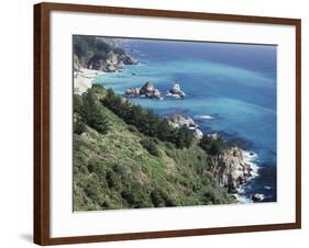 California, Big Sur Coast, the Central Coast Along the Pacific Ocean-Christopher Talbot Frank-Framed Photographic Print