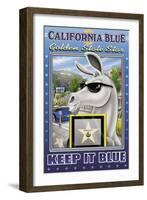 California Blue, Golden State Star-Richard Kelly-Framed Art Print
