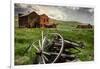California, Bodie State Historic Park. Broken Wagon and Abandoned Buildings-Jaynes Gallery-Framed Premium Photographic Print