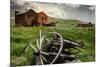 California, Bodie State Historic Park. Broken Wagon and Abandoned Buildings-Jaynes Gallery-Mounted Premium Photographic Print