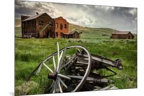 California, Bodie State Historic Park. Broken Wagon and Abandoned Buildings-Jaynes Gallery-Mounted Premium Photographic Print