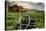 California, Bodie State Historic Park. Broken Wagon and Abandoned Buildings-Jaynes Gallery-Stretched Canvas