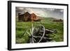 California, Bodie State Historic Park. Broken Wagon and Abandoned Buildings-Jaynes Gallery-Framed Photographic Print