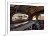 California, Bodie State Historic Park. Inside Abandoned Car Looking Out-Jaynes Gallery-Framed Photographic Print
