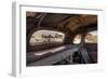 California, Bodie State Historic Park. Inside Abandoned Car Looking Out-Jaynes Gallery-Framed Photographic Print