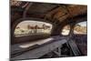 California, Bodie State Historic Park. Inside Abandoned Car Looking Out-Jaynes Gallery-Mounted Photographic Print