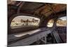 California, Bodie State Historic Park. Inside Abandoned Car Looking Out-Jaynes Gallery-Mounted Photographic Print