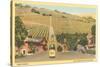 California Bottle of Champagne in Street, Paso Robles, California Wine Country-null-Stretched Canvas