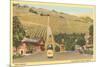 California Bottle of Champagne in Street, Paso Robles, California Wine Country-null-Mounted Premium Giclee Print