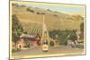 California Bottle of Champagne in Street, Paso Robles, California Wine Country-null-Mounted Art Print