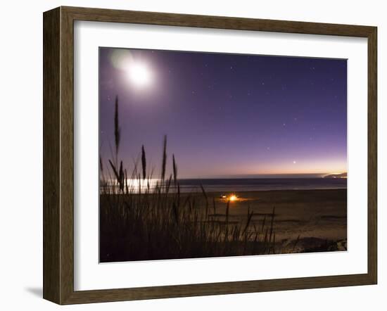 California Campout on a Empty Central Coast Beach-Daniel Kuras-Framed Photographic Print