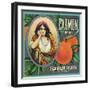 California, Carmen Brand Citrus Label-Lantern Press-Framed Art Print