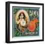 California, Carmen Brand Citrus Label-Lantern Press-Framed Art Print
