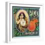 California, Carmen Brand Citrus Label-Lantern Press-Framed Art Print