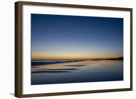 California, Carpinteria, Santa Barbara Channel, Beach at a Night-Alison Jones-Framed Photographic Print