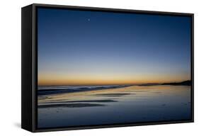 California, Carpinteria, Santa Barbara Channel, Beach at a Night-Alison Jones-Framed Stretched Canvas