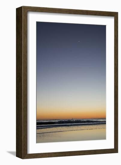 California, Carpinteria, Santa Barbara Channel, Beach at a Night-Alison Jones-Framed Photographic Print