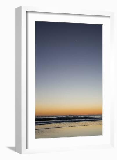 California, Carpinteria, Santa Barbara Channel, Beach at a Night-Alison Jones-Framed Photographic Print