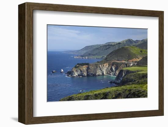 California Central Coast, Big Sur, Pacific Coast Highway, Viewed from Hurricane Point-David Wall-Framed Photographic Print