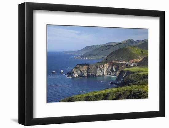 California Central Coast, Big Sur, Pacific Coast Highway, Viewed from Hurricane Point-David Wall-Framed Photographic Print