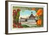 California Christmas, Hotel Del Coronado-null-Framed Art Print