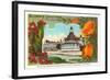 California Christmas, Hotel Del Coronado-null-Framed Art Print