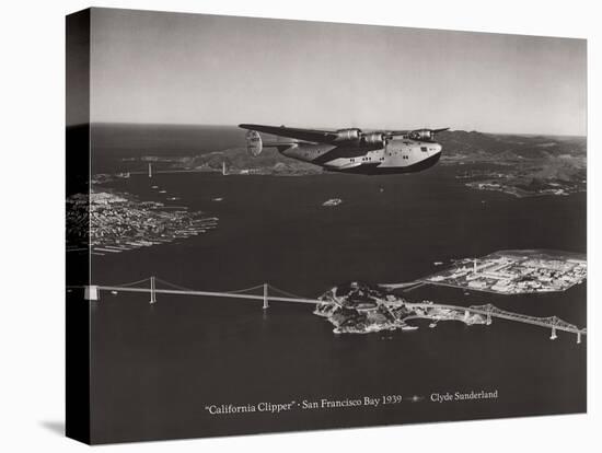 California Clipper, San Francisco Bay, California 1939-Clyde Sunderland-Stretched Canvas