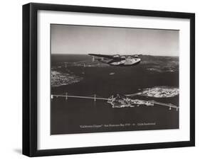 California Clipper, San Francisco Bay, California 1939-Clyde Sunderland-Framed Art Print