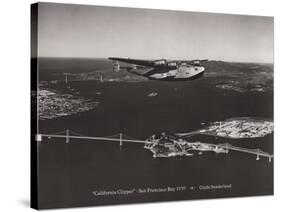 California Clipper, San Francisco Bay, California 1939-Clyde Sunderland-Stretched Canvas