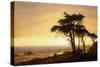 California Coast-Albert Bierstadt-Stretched Canvas